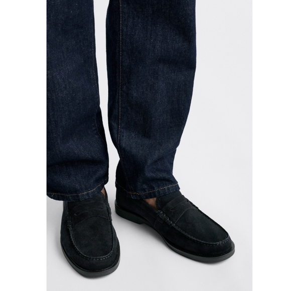 ❌️SOLD❌️ZARA SUEDE PENNY LOAFERS SIZE 10 - Picture 5 of 11